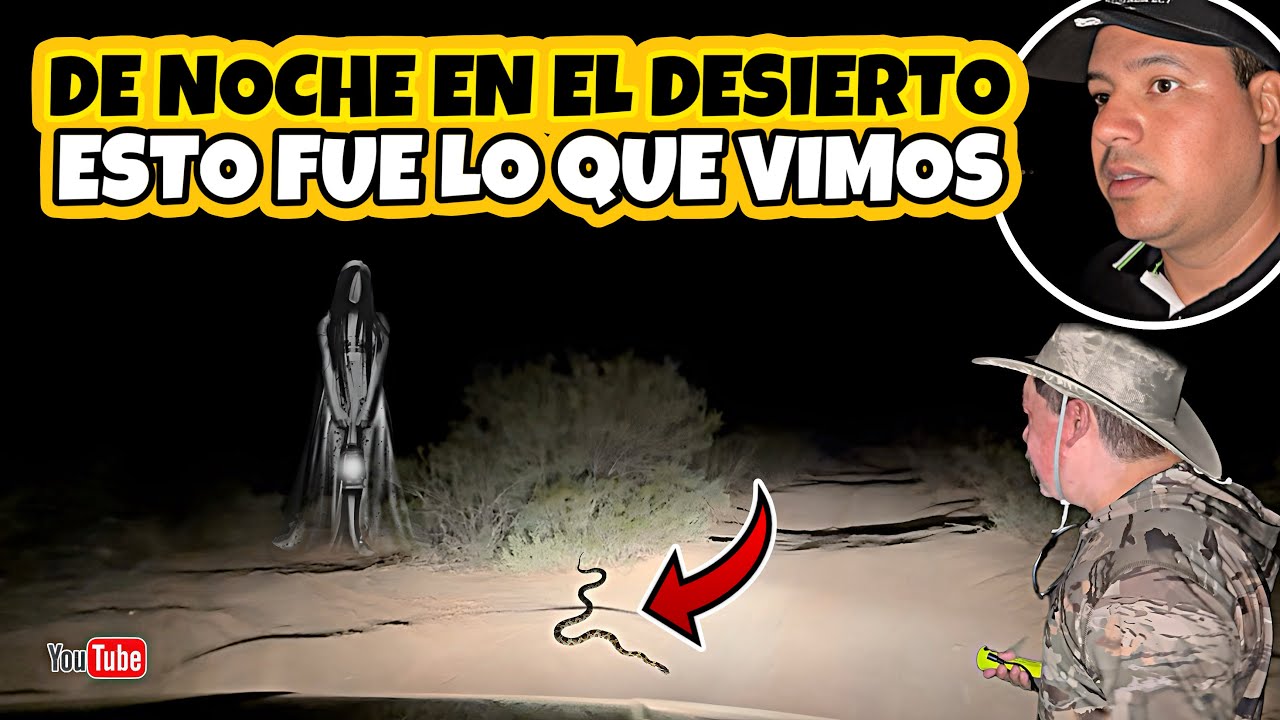FUIMOS AL DESIERTO DE NOCHE Y ESTO VIMOS | De pronto se escucharon unos ruidos extraños
