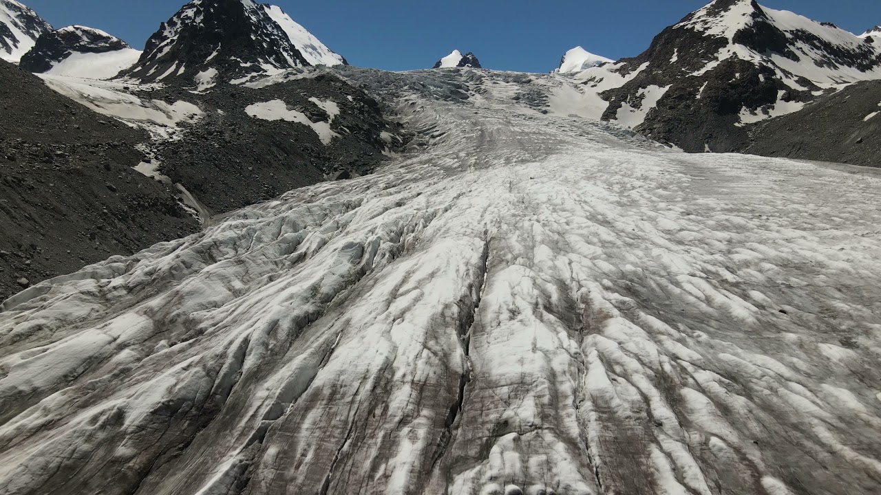 Софийский(Аккольский) ледник в республике Алтай. Sophia (Akkol) glacier in the Altai Republic.