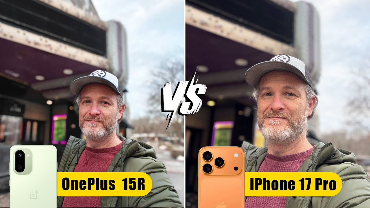 OnePlus 15R versus iphone 17 Pro camera comparison