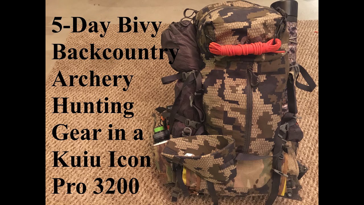 Bag Dump: 5-day Backcountry Elk Archery Hunt Gear in a Kuiu Icon Pro 3200