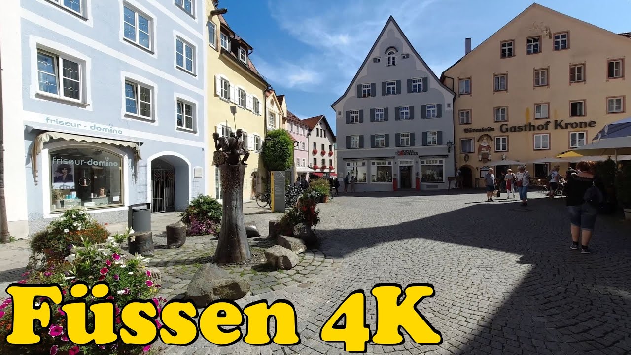 Füssen, Germany Walking tour [4K].