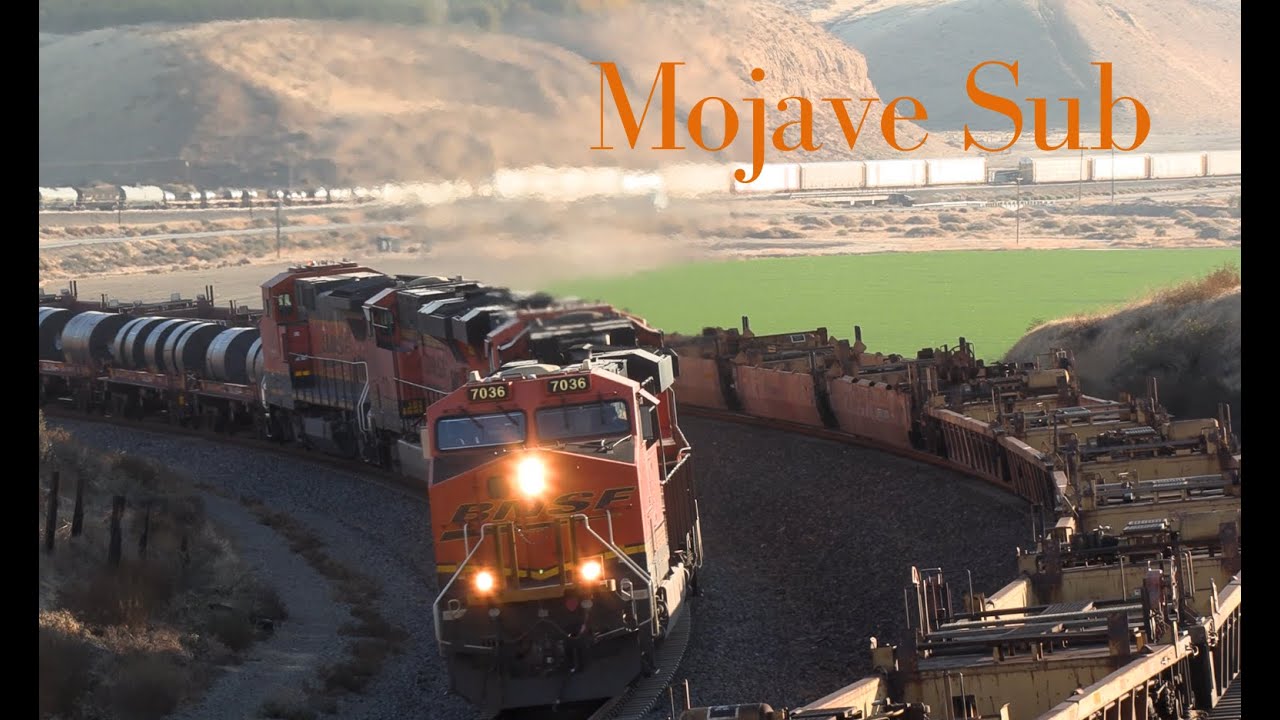 Railfanning Union Pacific's Mojave subdivision (4K)