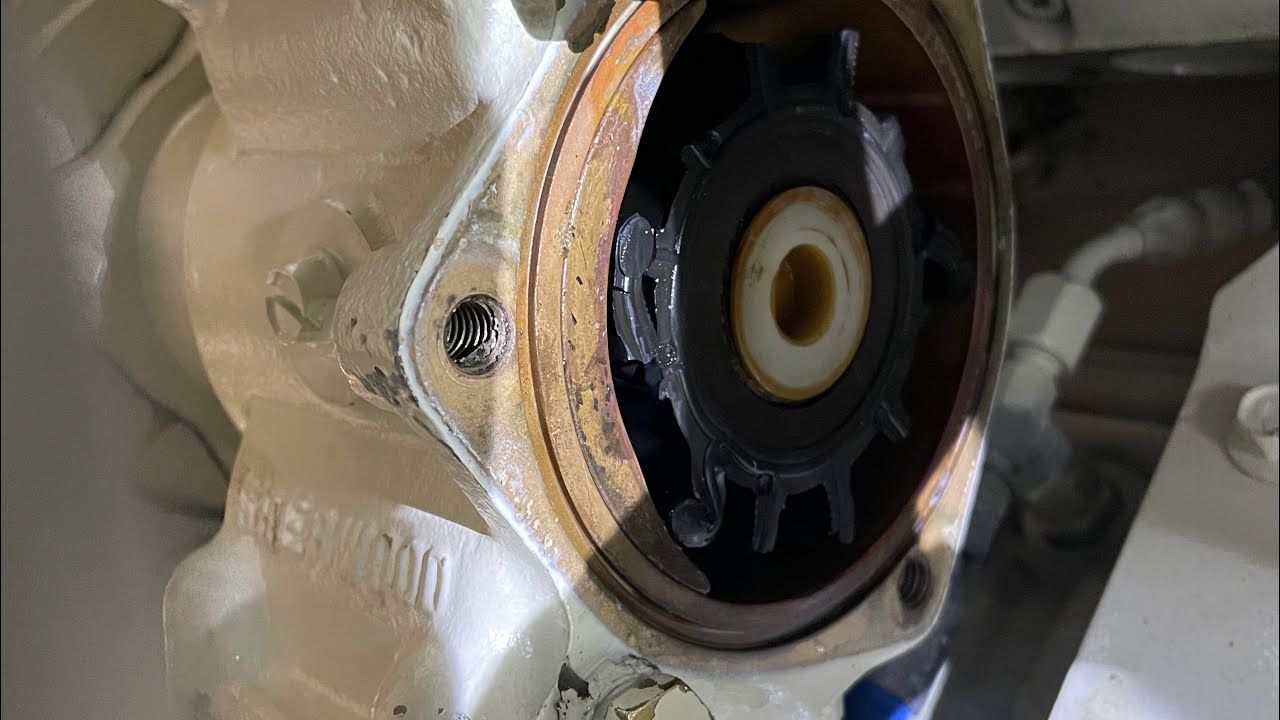 Changing impeller on Cummins diesel 6BTA