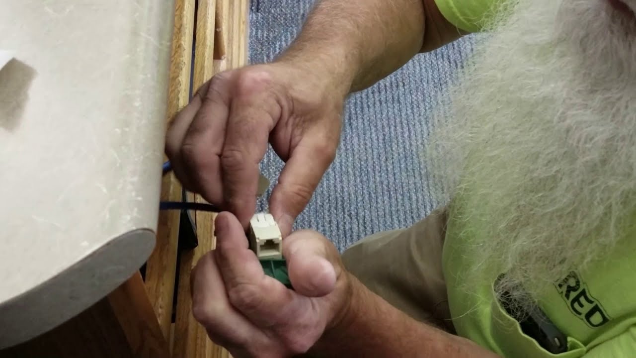 Wired Communications Labeling & Terminating CAT 6 Cable at User End