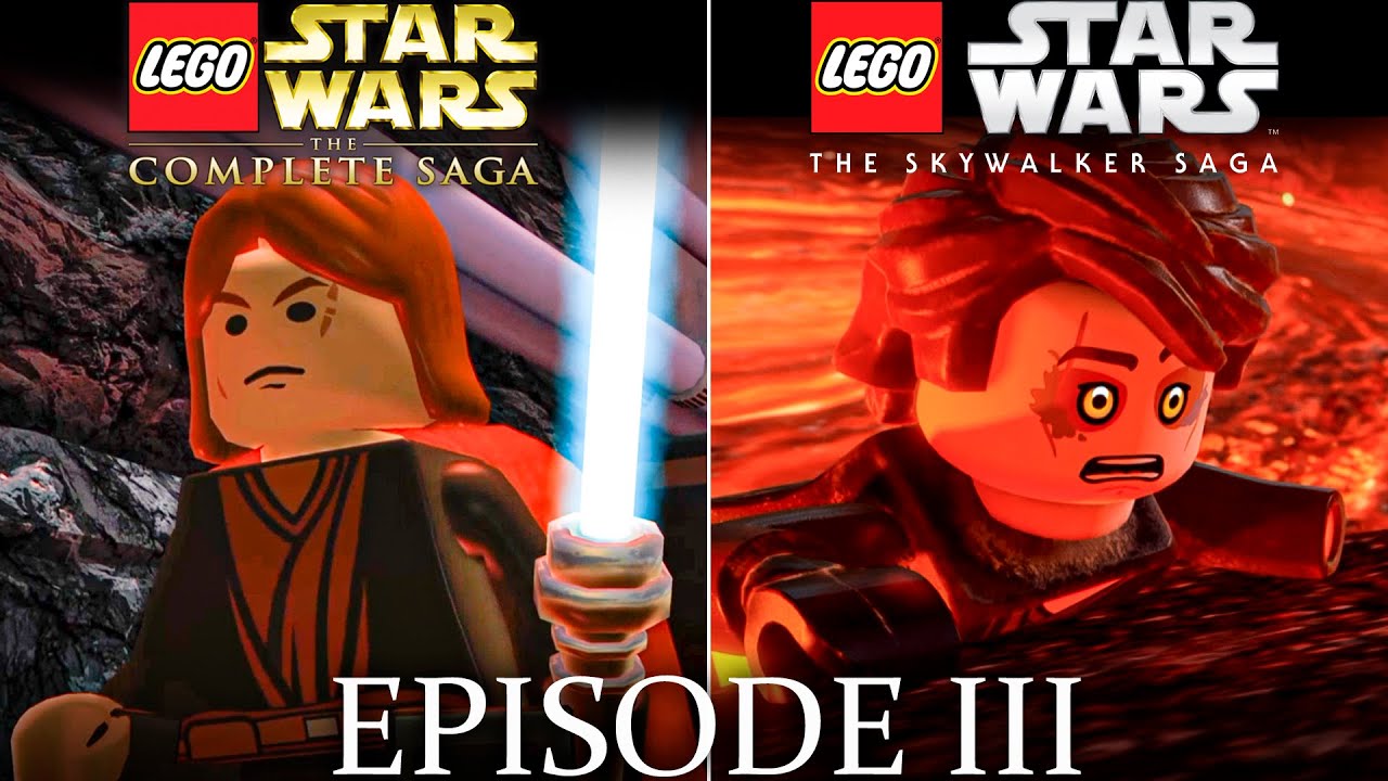 Lego Star Wars The Skywalker Saga vs Complete Saga Graphics Comparison (Episode III) #legostarwars
