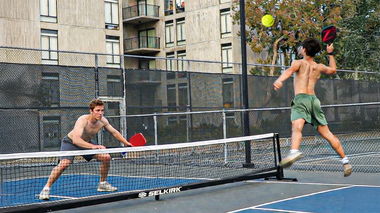 I Challenged My Friend to a 1v1 in Pickleball...