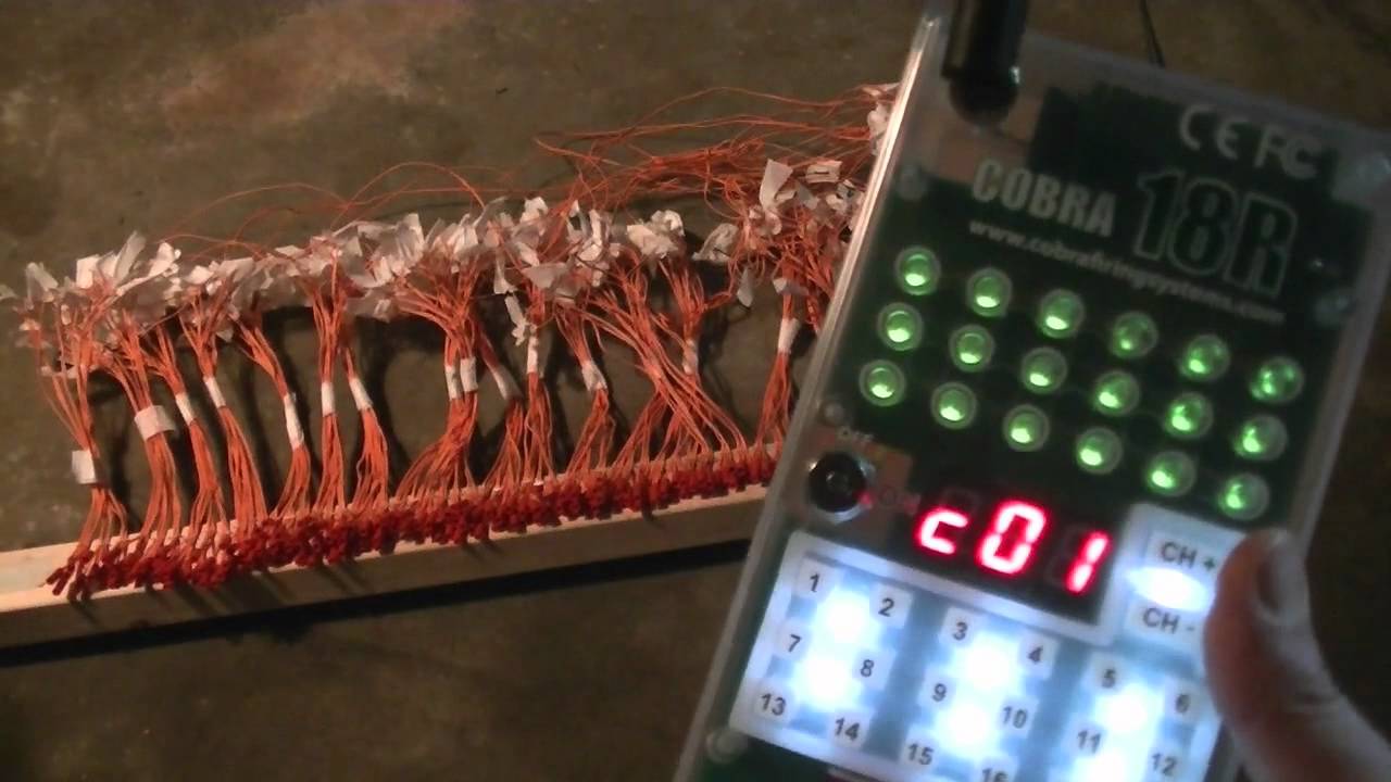 COBRA18 Firing System - 180 e-matches in 1.8 seconds