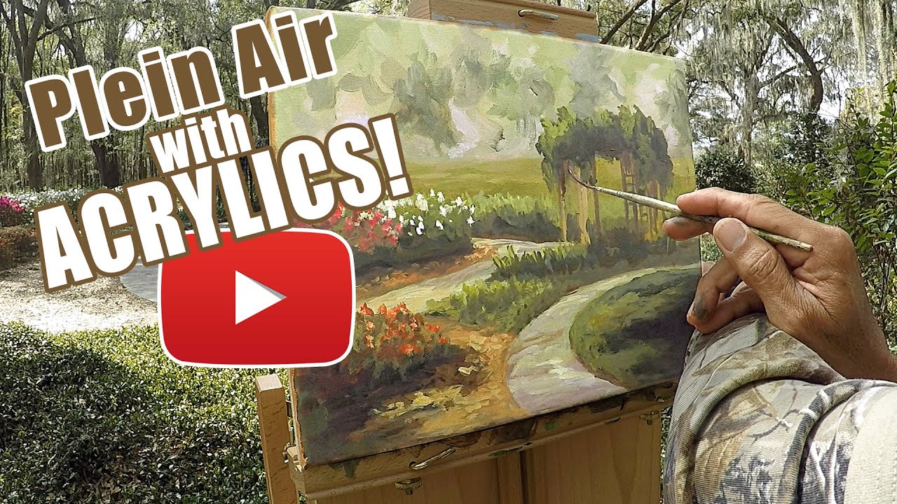 How to Paint Outdoors with Acrylics (En Plein Air)