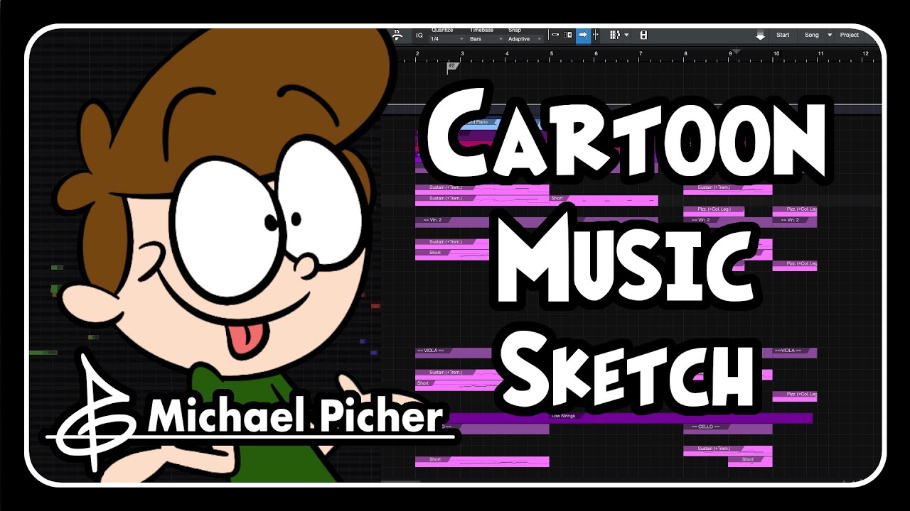 ♫ Cartoon Music Sketch (with Breakdown)