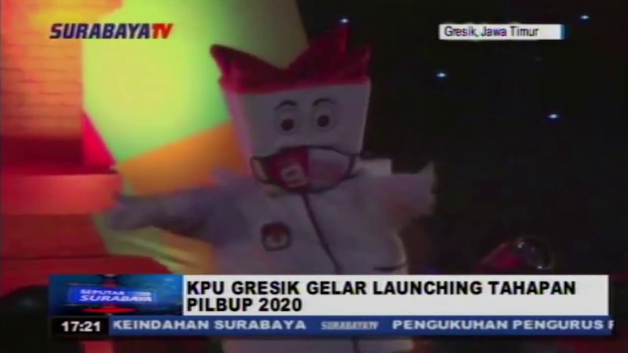 KPU GRESIK LAUNCHING TAHAPAN PEMILU PILBUP 2020