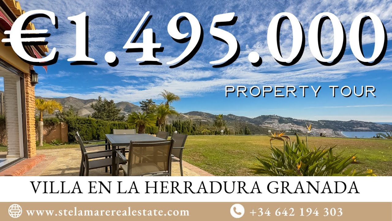💥 Magnificent villa with sea views and pool!, Herradura, Granada.