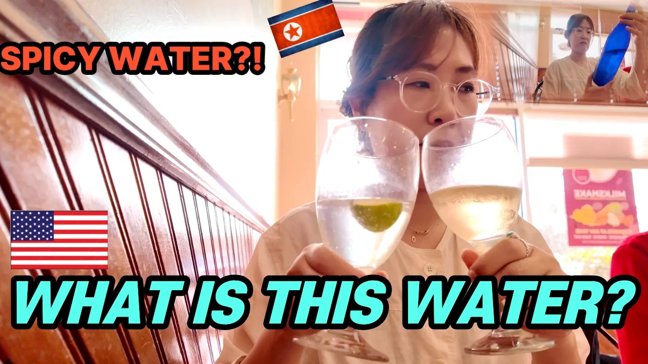 🇰🇵A North Korean Girl’s Reaction to Trying Sparkling Water🇺🇸