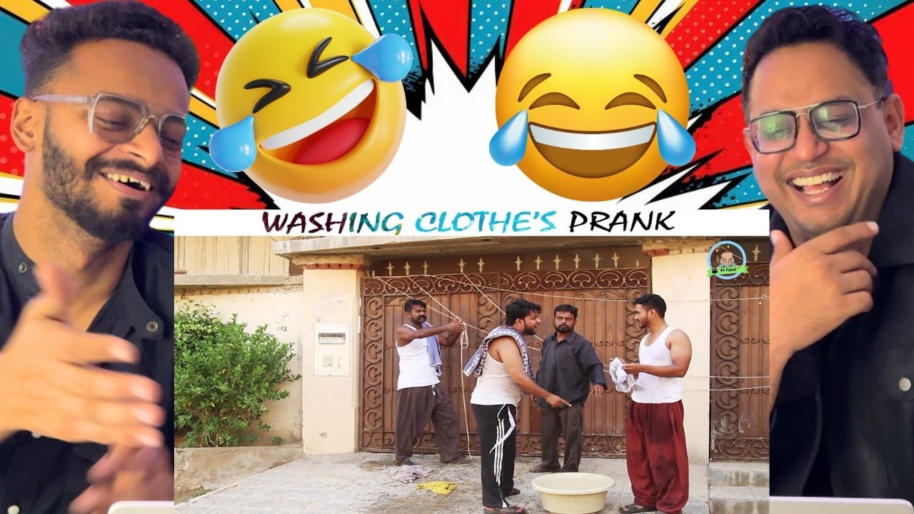 Washing Clothes Prank Reaction 😂🧺 | Nadir Ali Confused Everyone | Reaction Paji