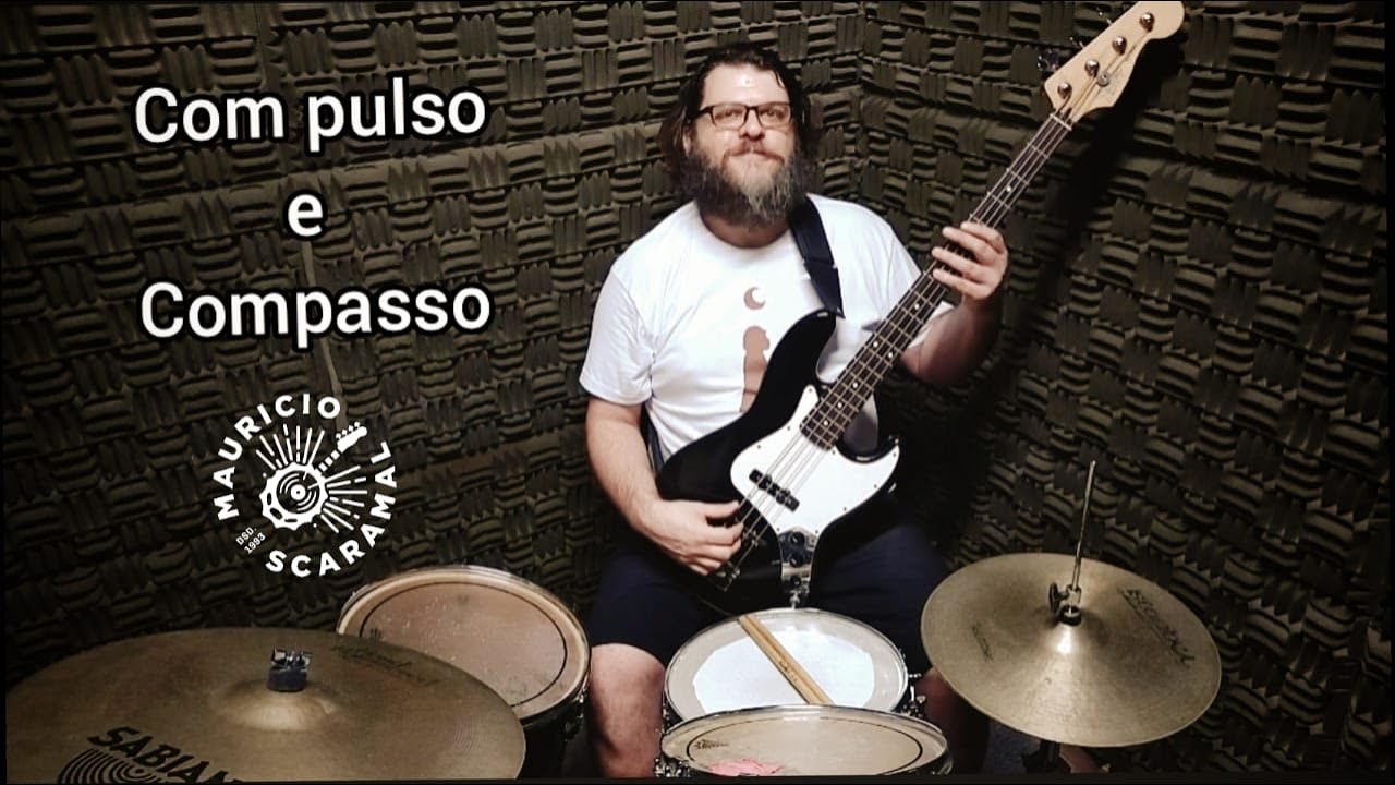 Com pulso e compasso - explicação na Bateria e no Baixo