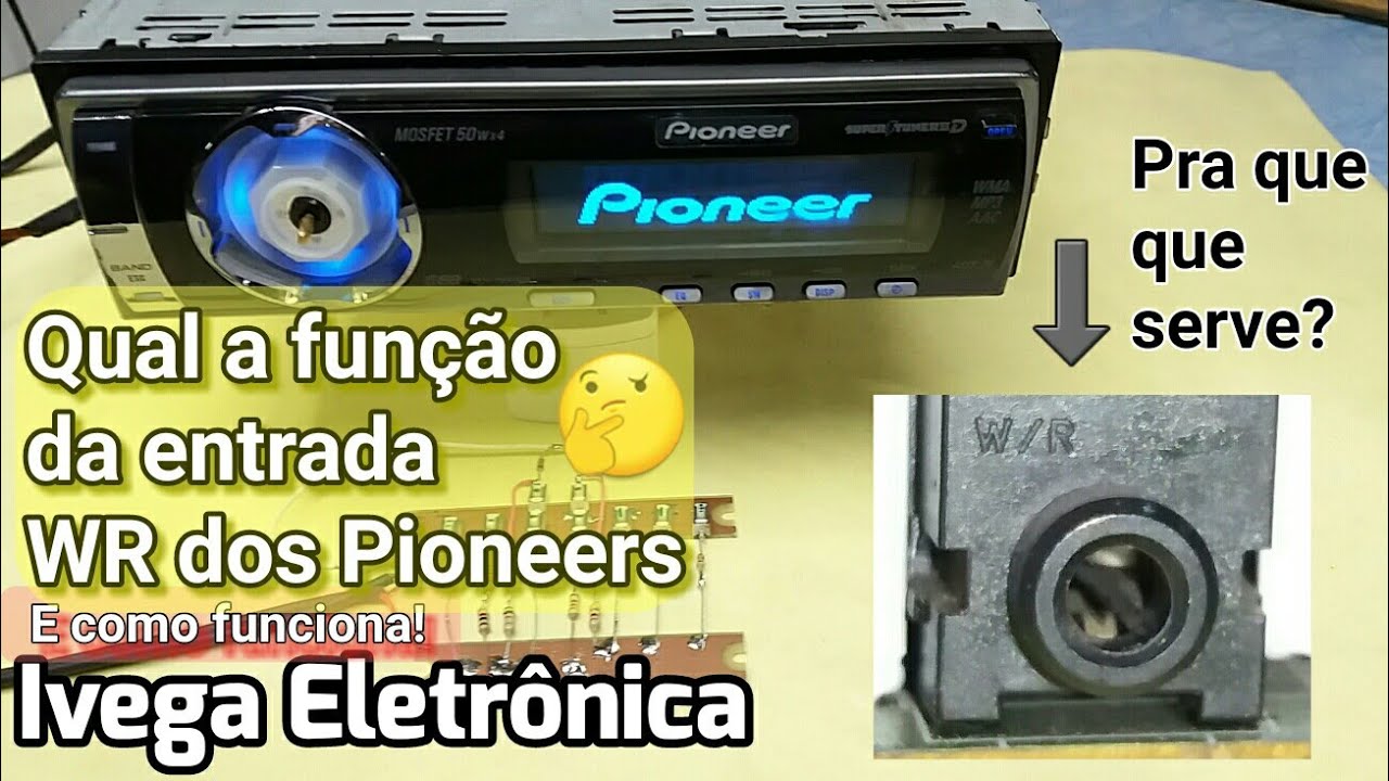 Entrada WR do Pioneer, pra que serve e como funciona. WR input, what it is for and how it works.