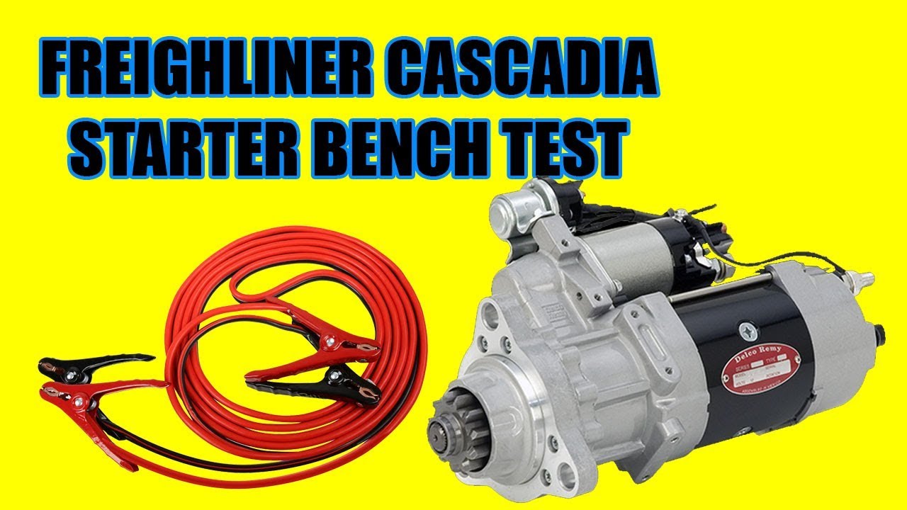 Как проверить стартер на Freightliner Cascadia с помощью пусковых кабелей / Тест стартера DELCO REMY