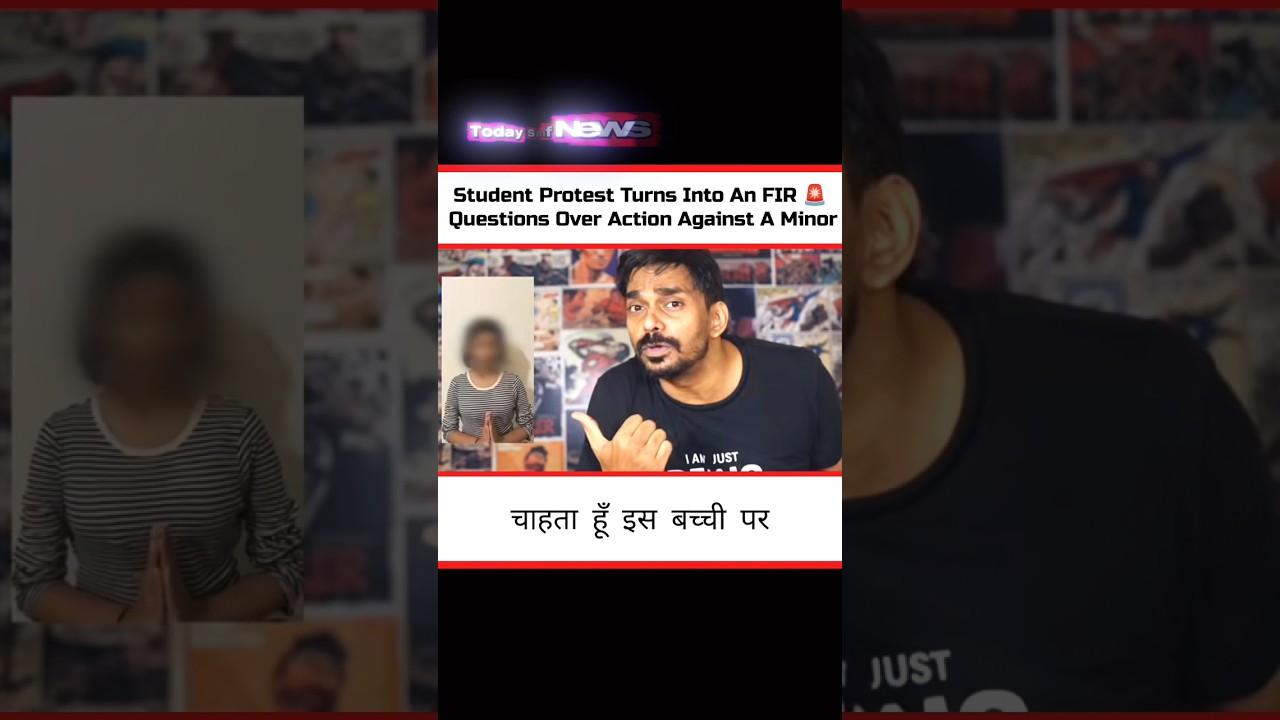 Student Protest Turns Into An FIR 🚨 Questions Over Action Against A Minor #shorts