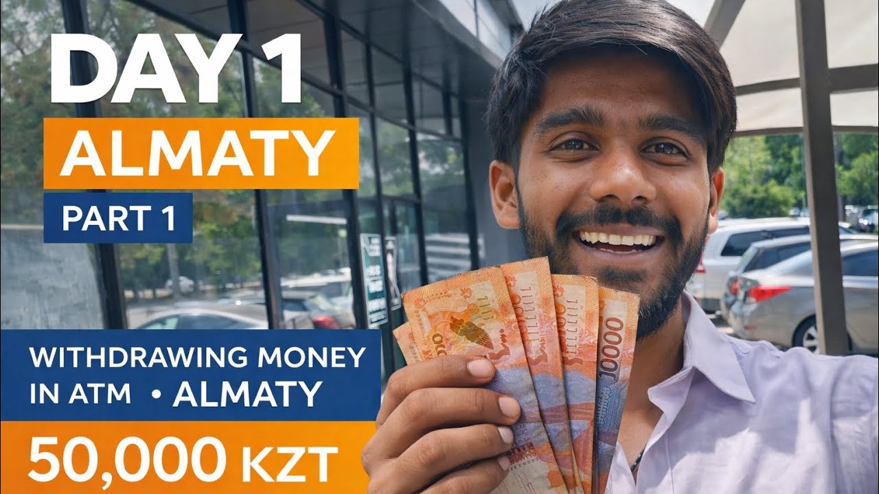 How to Withdraw Money in Almaty || Tourist || Tamil || Almaty streets