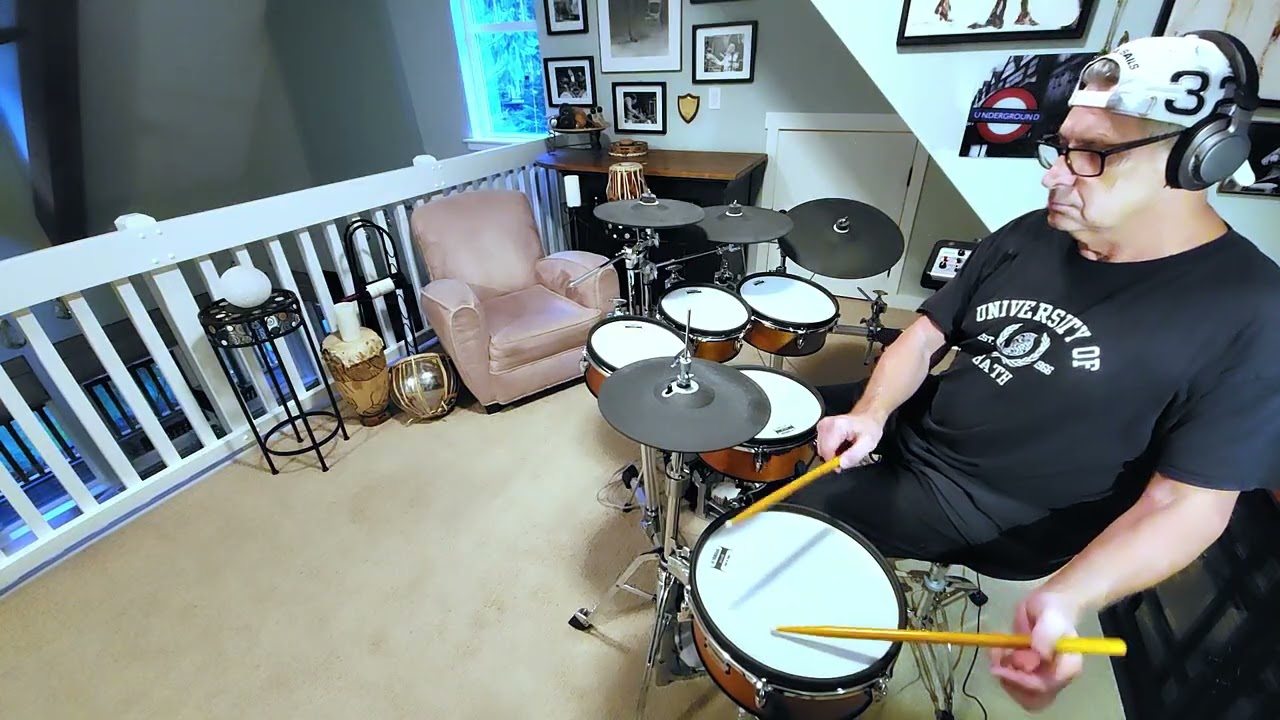 Lonely Nights ..Artist ...The Bee Gees ..drum cover performed by Steve Broder 