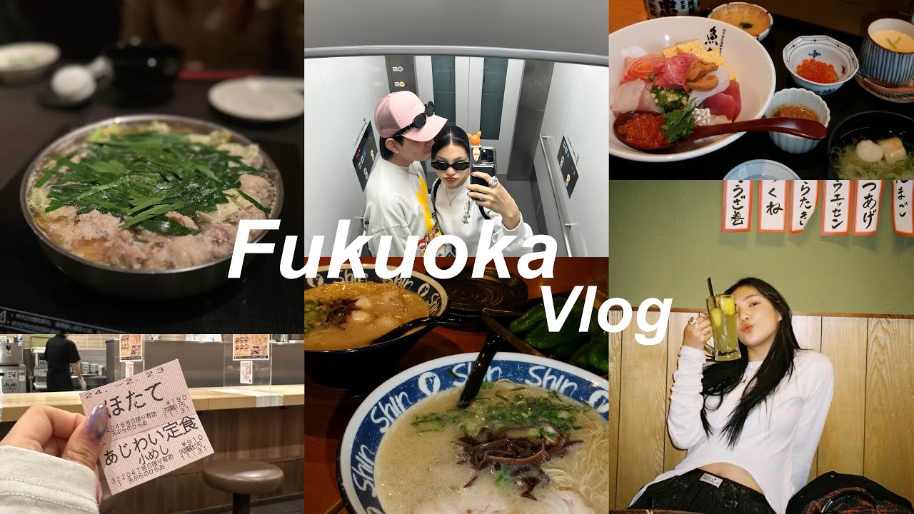 【vlog】食い倒れ旅！大好きな福岡2泊3日の国内旅行🍜