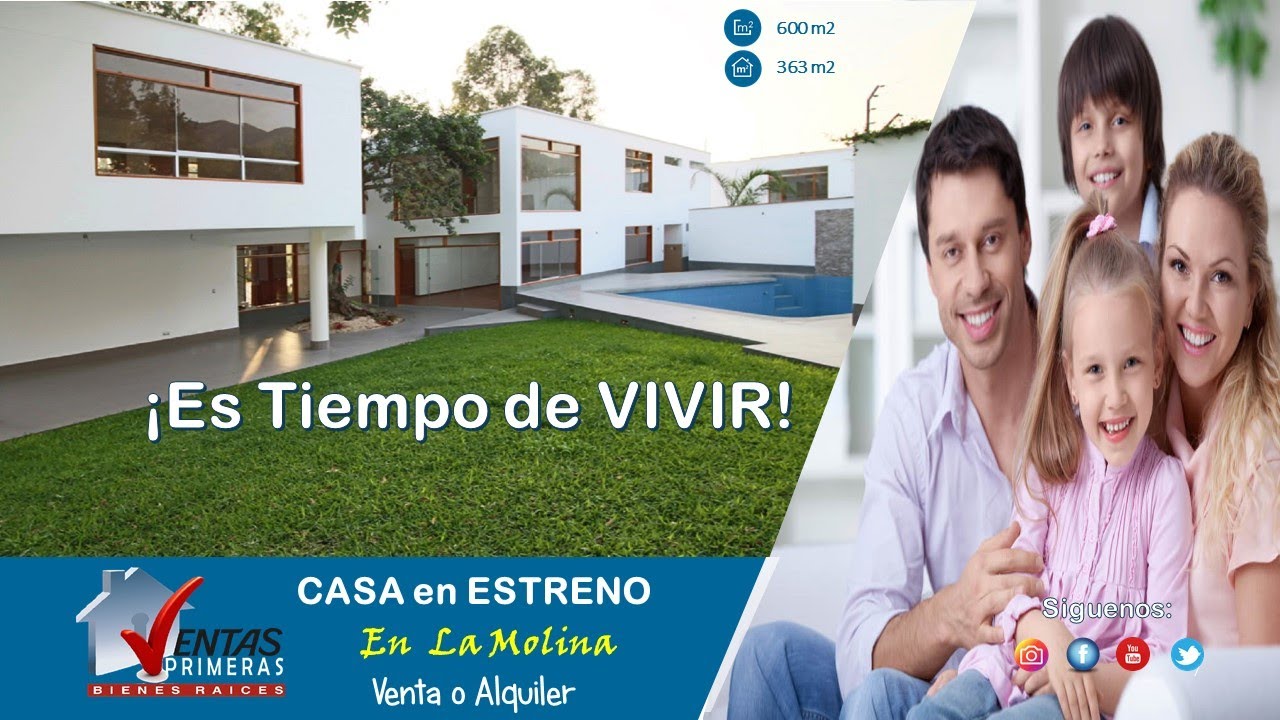 Casa de ESTRENO ✨🏡  espectacular en Venta en La Molina, Lima Perú