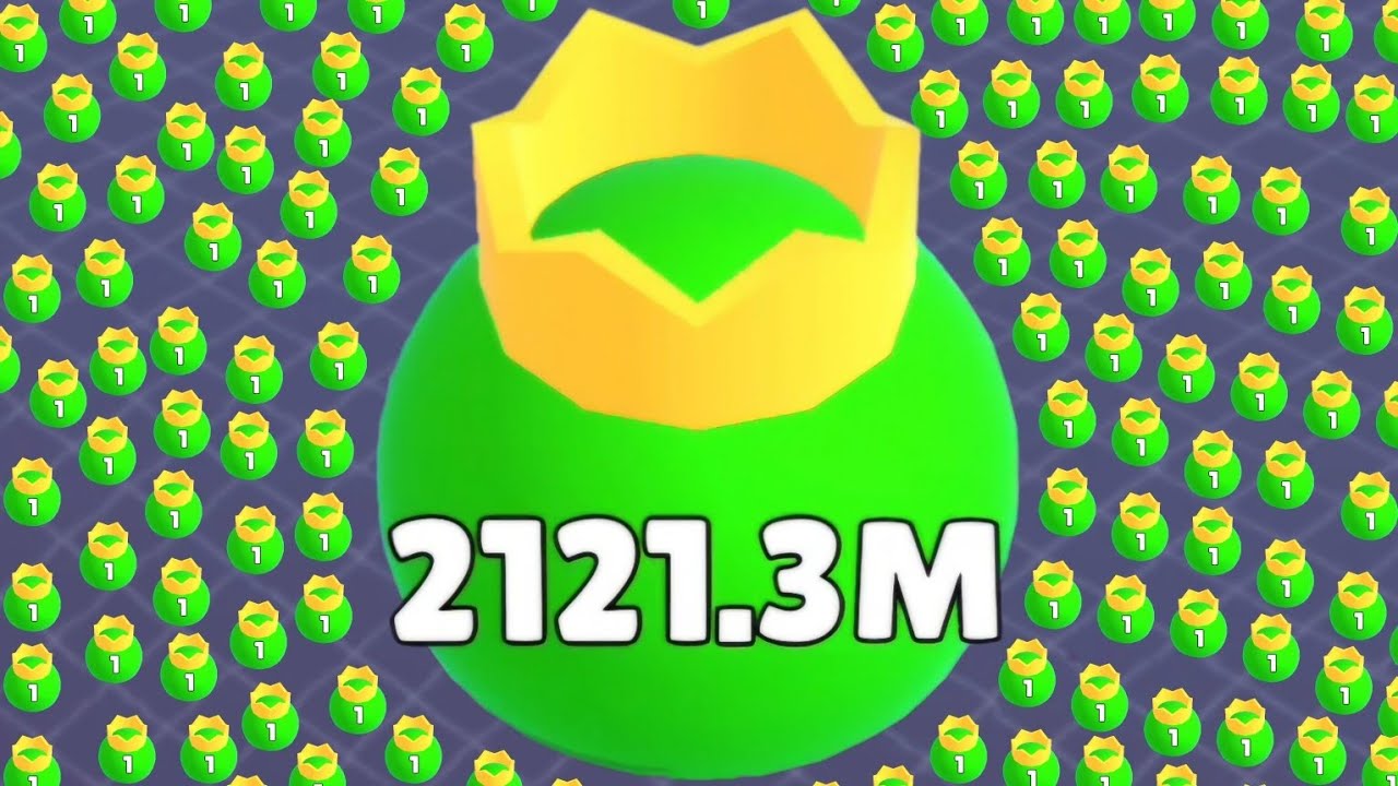 Balls io. From 1 to 2121.3M! 🟢 Here's the end of the game!🔥🤩
