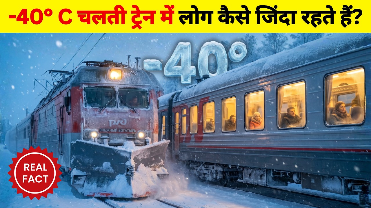 -40&deg;C में ट्रेन कैसे चलती है? चौंकाने वाला सच! | Siberian Railway | Russia Train | Amazing Facts