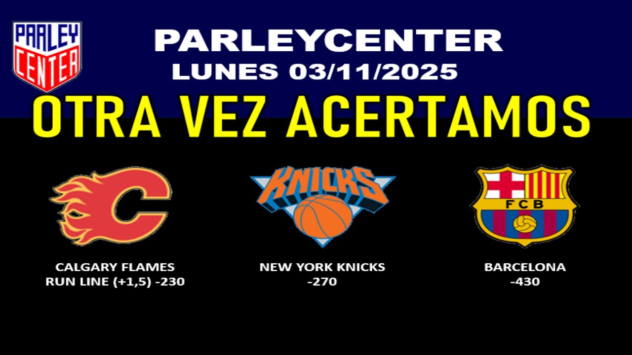 PRONOSTICOS  MLB, NHL Y NBA  PARA HOY LOGROS LUNES 03/11/2025 🔥PARLEY GRATIS🔥