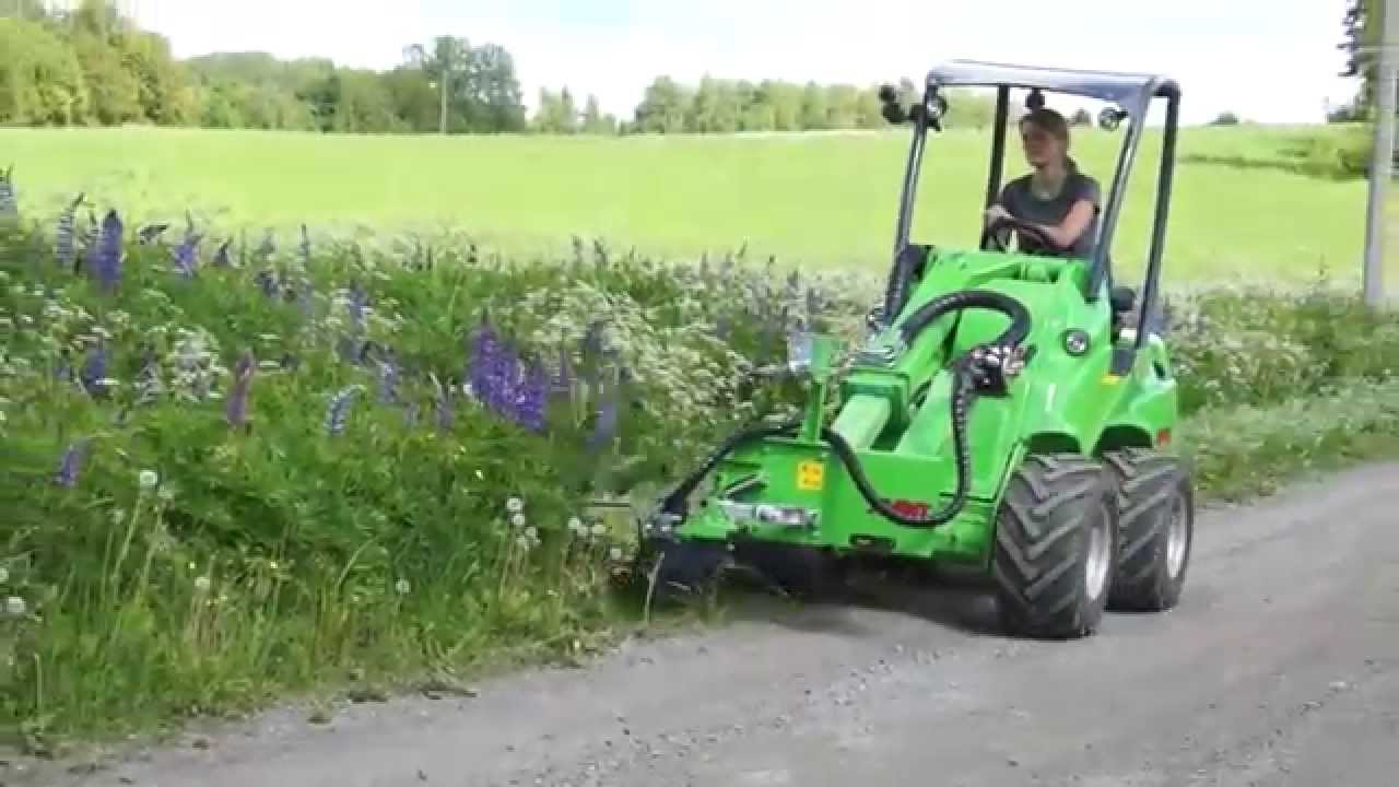 Avant attachments: Finger bar mower