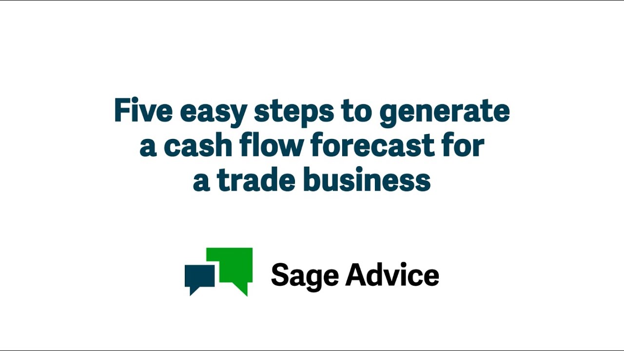 Five easy steps to generate a cash flow forecast for your trade business