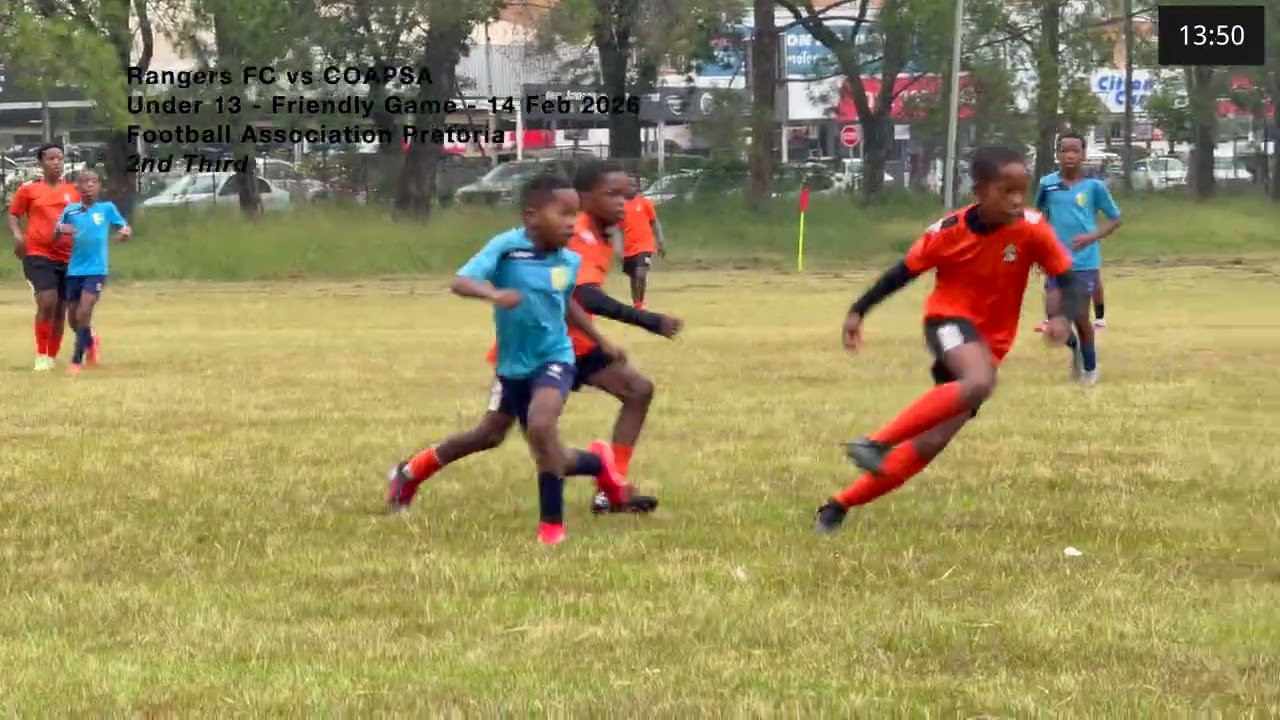 Rangers FC v COAPSA - Under 13 - Friendly Game - Gezina, Pretoria - 14 Feb 2026 - 2nd Third