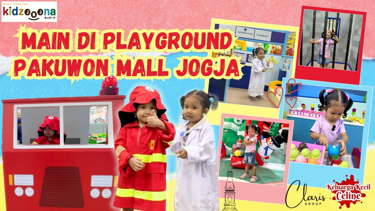 MAIN DI PLAYGROUND KIDZOOONA PAKUWON MALL YOGYAKARTA | KELUARGA KECIL CELINE
