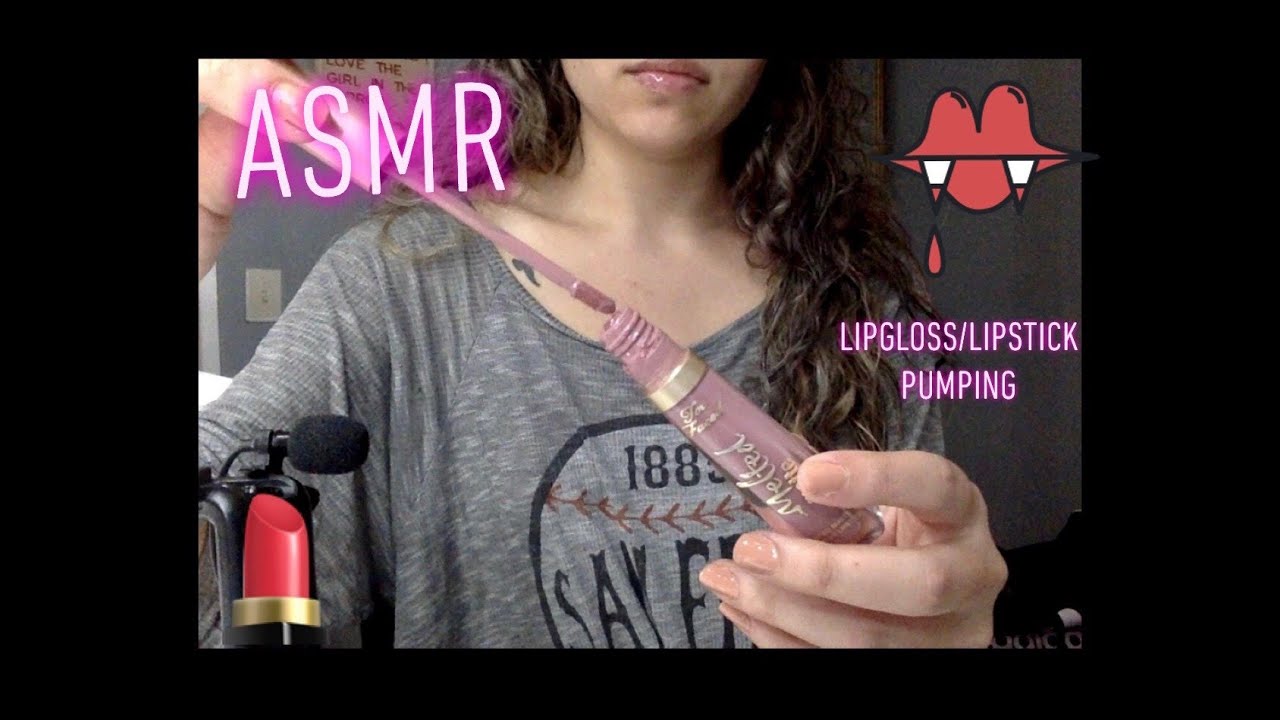 ASMR// Fast and Aggressive Lipgloss Pumping Pt.2 🤗