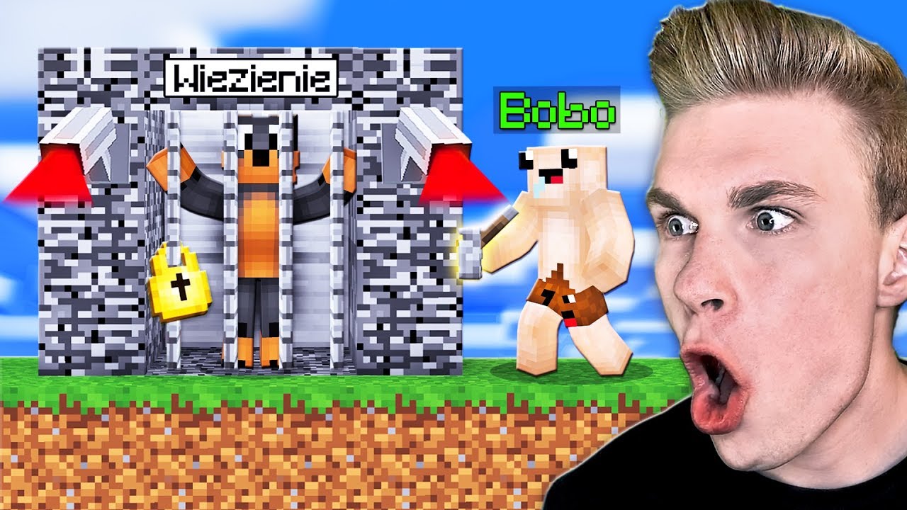 BOBO ZAMKNĄŁ MNIE w WIĘZIENIU na WYSPIE nad BOBOWICAMI w Minecraft!