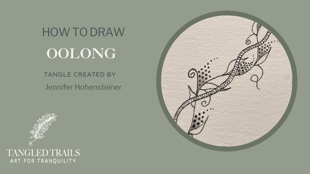 How to draw tangle pattern Oolong by NKD Certified Zentangle Teacher