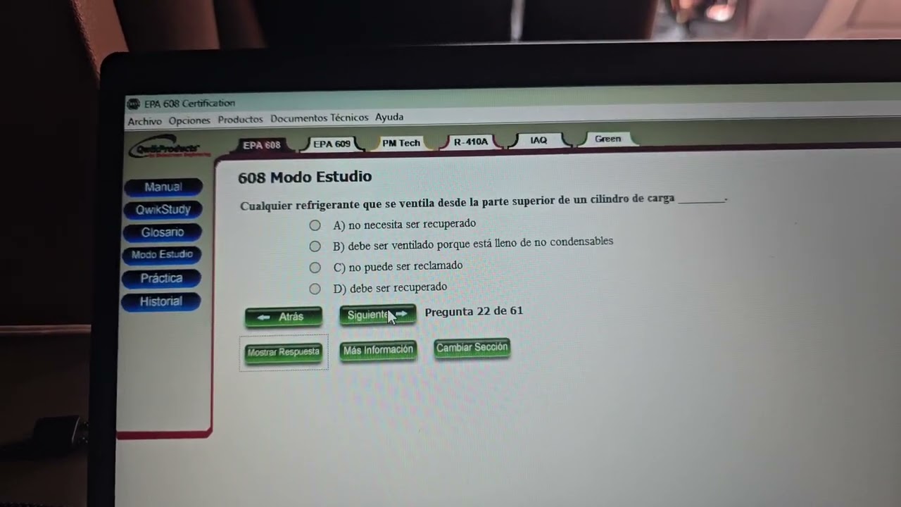 examen de la EPA TIPO 1, preguntas y respuestas