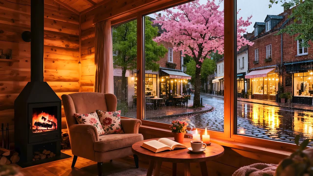 Relaxing Coffee Shop Jazz by the Window – Cozy Cafe Ambience for Study, Work and Chill