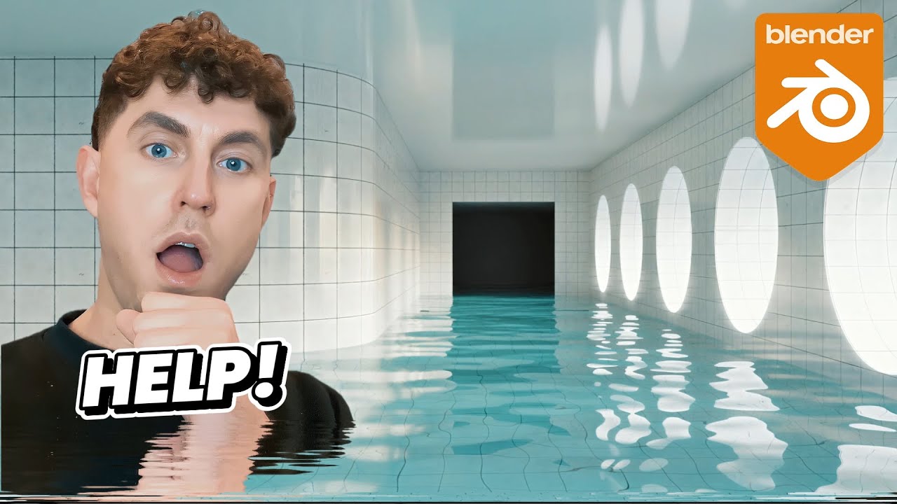 Blender Tutorial: How to Make a Backrooms Animation | Liminal Spaces & Pool Rooms