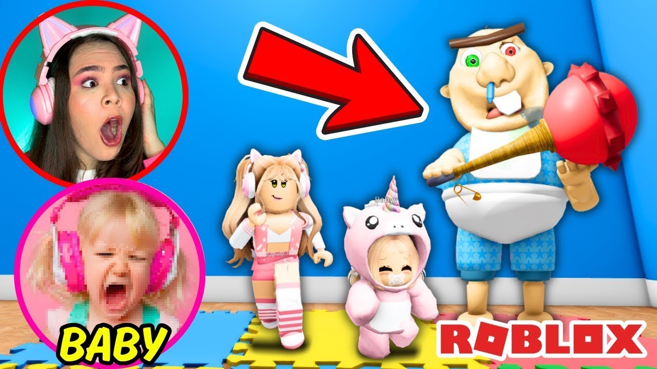 O BEBÊ MALVADO quer PEGAR a BABY no ROBLOX!