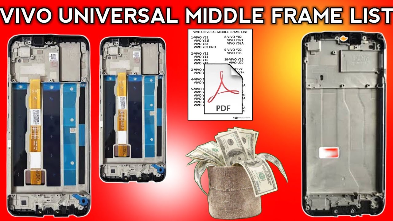 Vivo Universal Middle Frame list