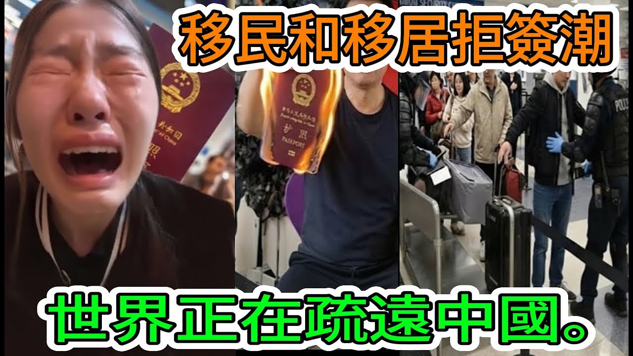 【中國經濟正在崩潰】中國護照是國家的恥辱嗎？令人震驚的現實是，它們在世界各地遭到拒絕，並在其本國被沒收。