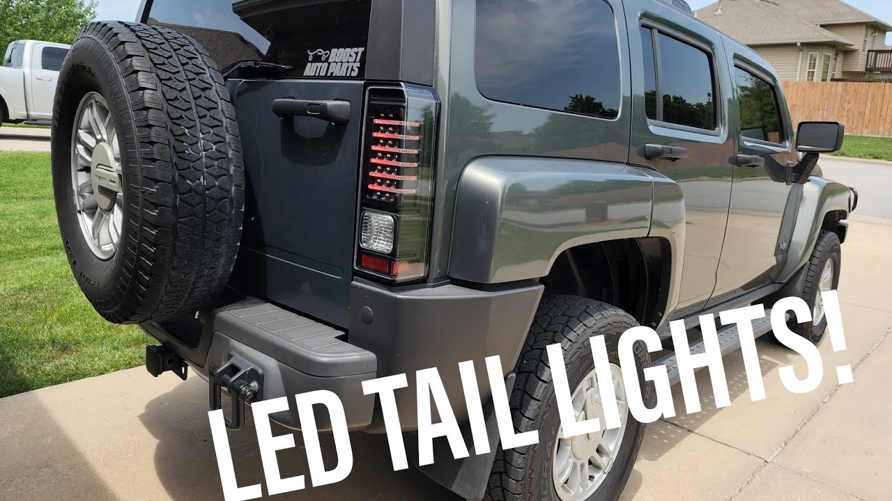 HUMMER H3 Spyder LED tail light UPGRADE #hummerh3 #ledtaillights #humner