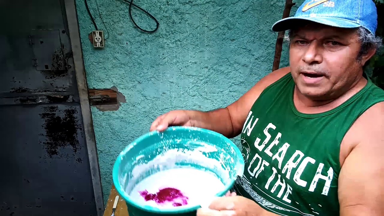 Como Pintar A Sua Casa Usando Cal Barato E Simples