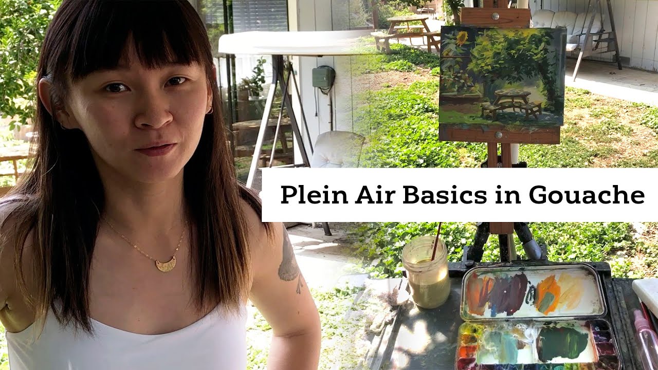 Plein Air Basics with Gouache - Painting Demo by Heather Ihn Martin