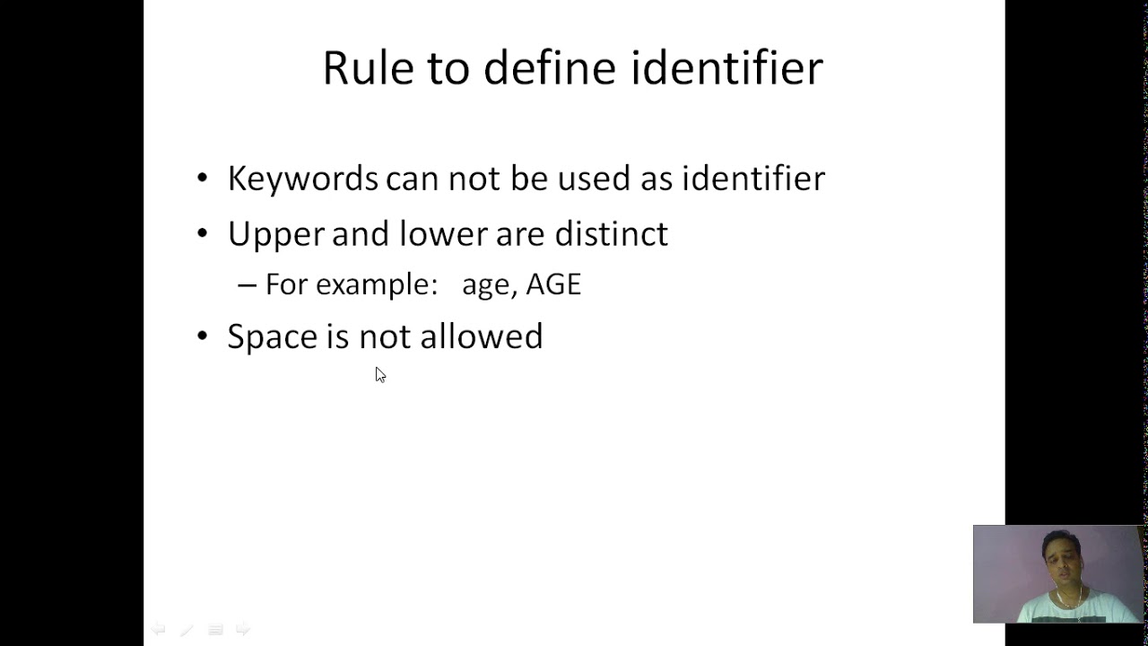 Java Identifiers in Hindi