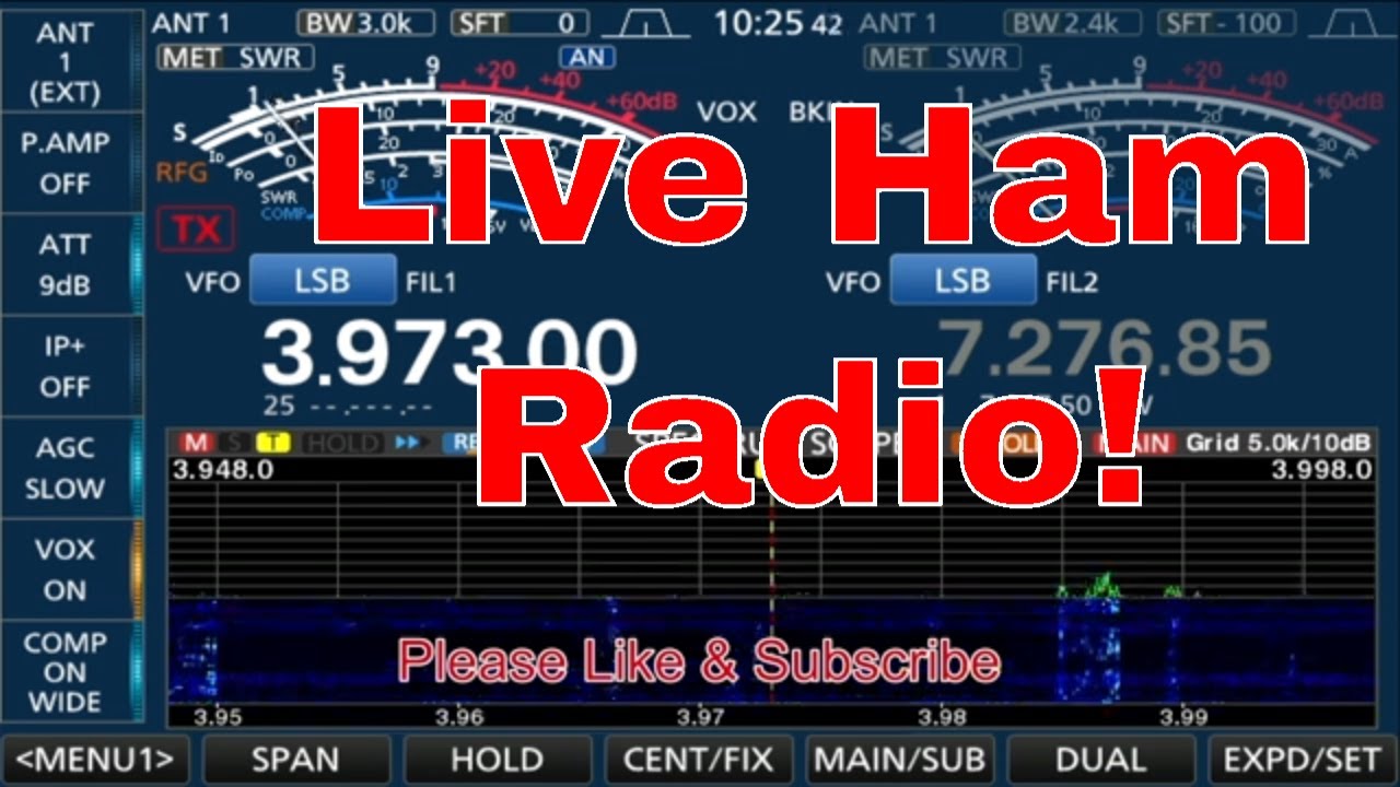 Live Net with the Icom 7610 Ham.Live and HDSDR