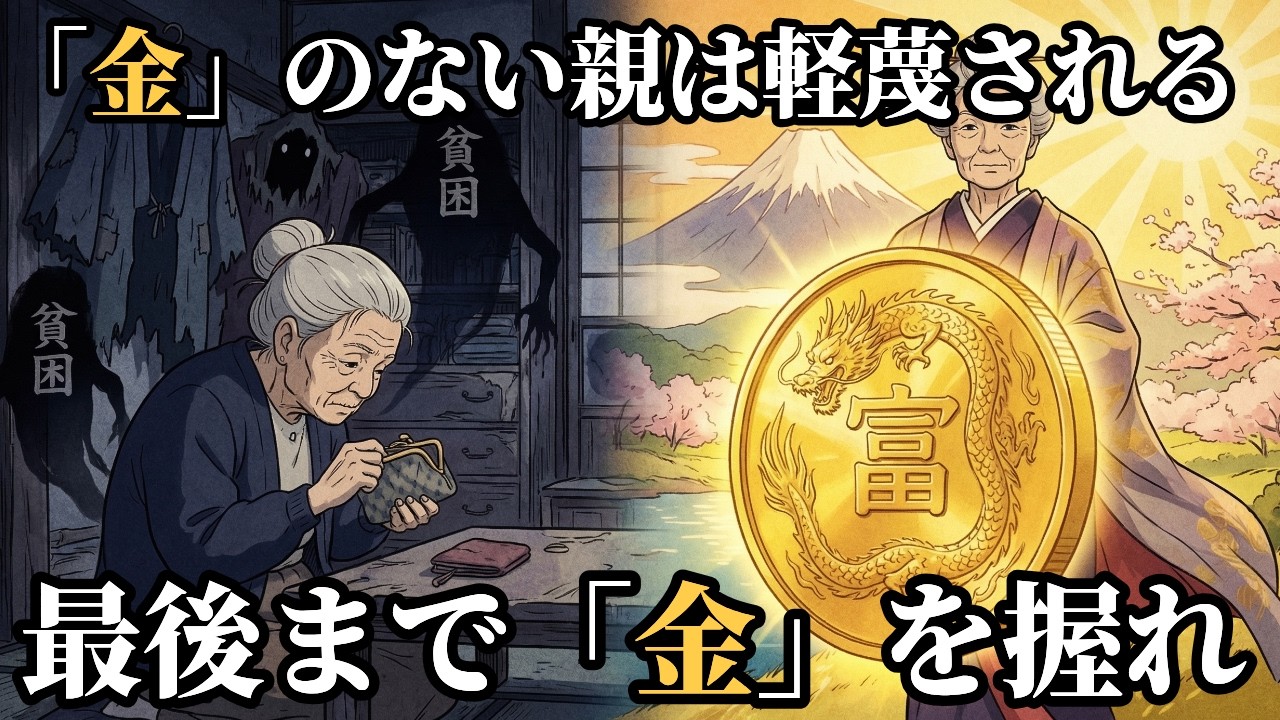 【警告】「金」のない親は軽蔑される。70歳を過ぎて子供に資産を渡してはいけない残酷な理由と、究極の自立。