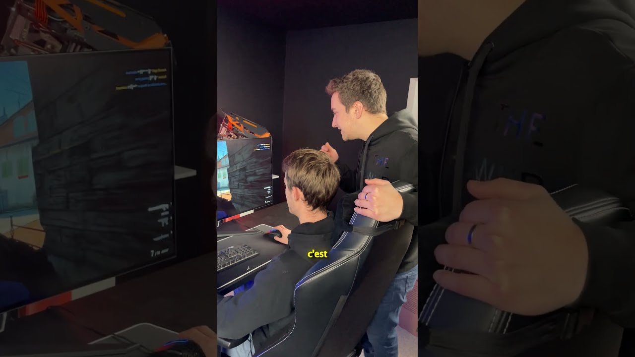 Je casse l'&eacute;cran de Gauthier ?! #corsair #ecran #gaming #shorts