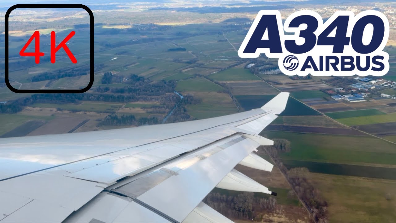 4K - Munich 🇩🇪 Takeoff - Airbus A340-600 Lufthansa