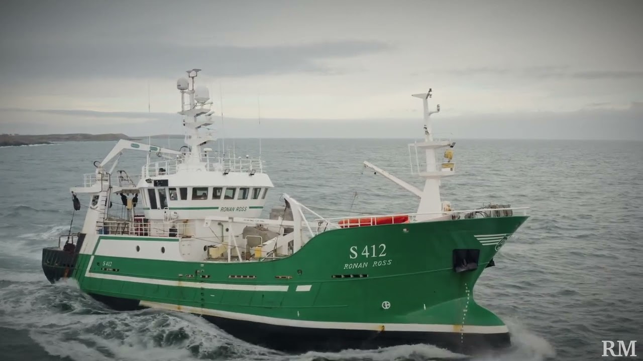 Fishing trawler Ronan Ross leaving Ardglass